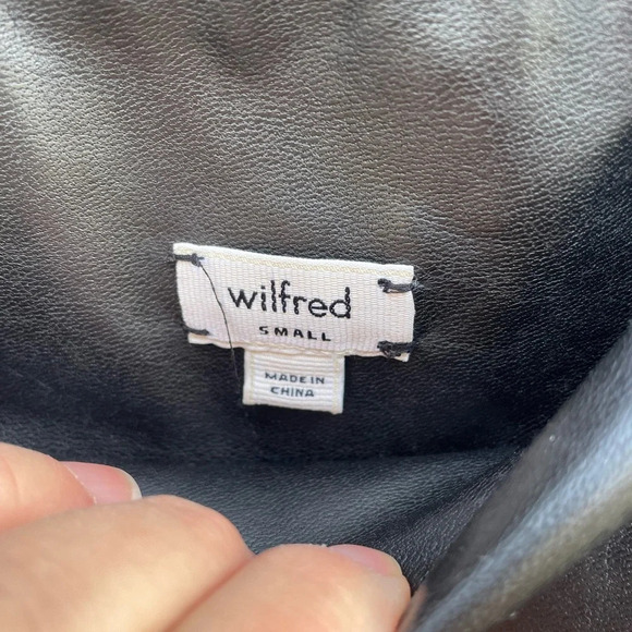 Wilfred Rebelle  Faux Leather Pant/Legging Black size Small - Picture 10 of 13